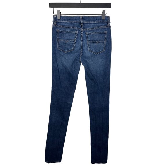 NY&Co Soho Jeans Size 0 Tall Skinny Stretch Dark Wash High Rise Denim Pants - Picture 7 of 11